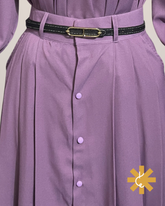 Front Cut Formal Skirt - Dusty Lilac