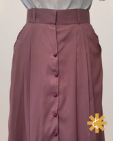 Front Cut Formal Skirt - Muted Rose