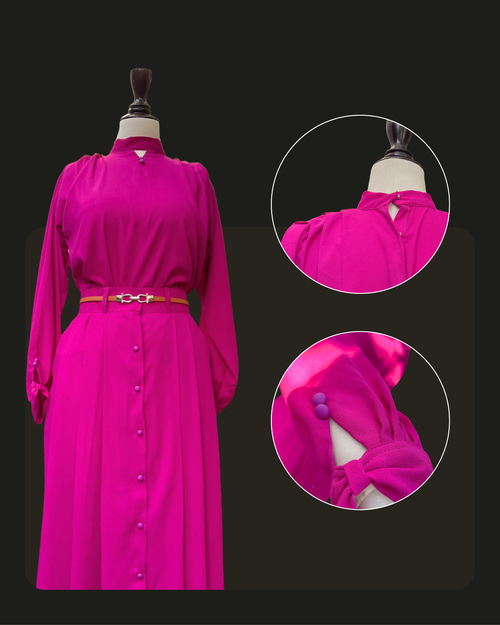 Formal Skirt Set -[3pc]- Berry Pink