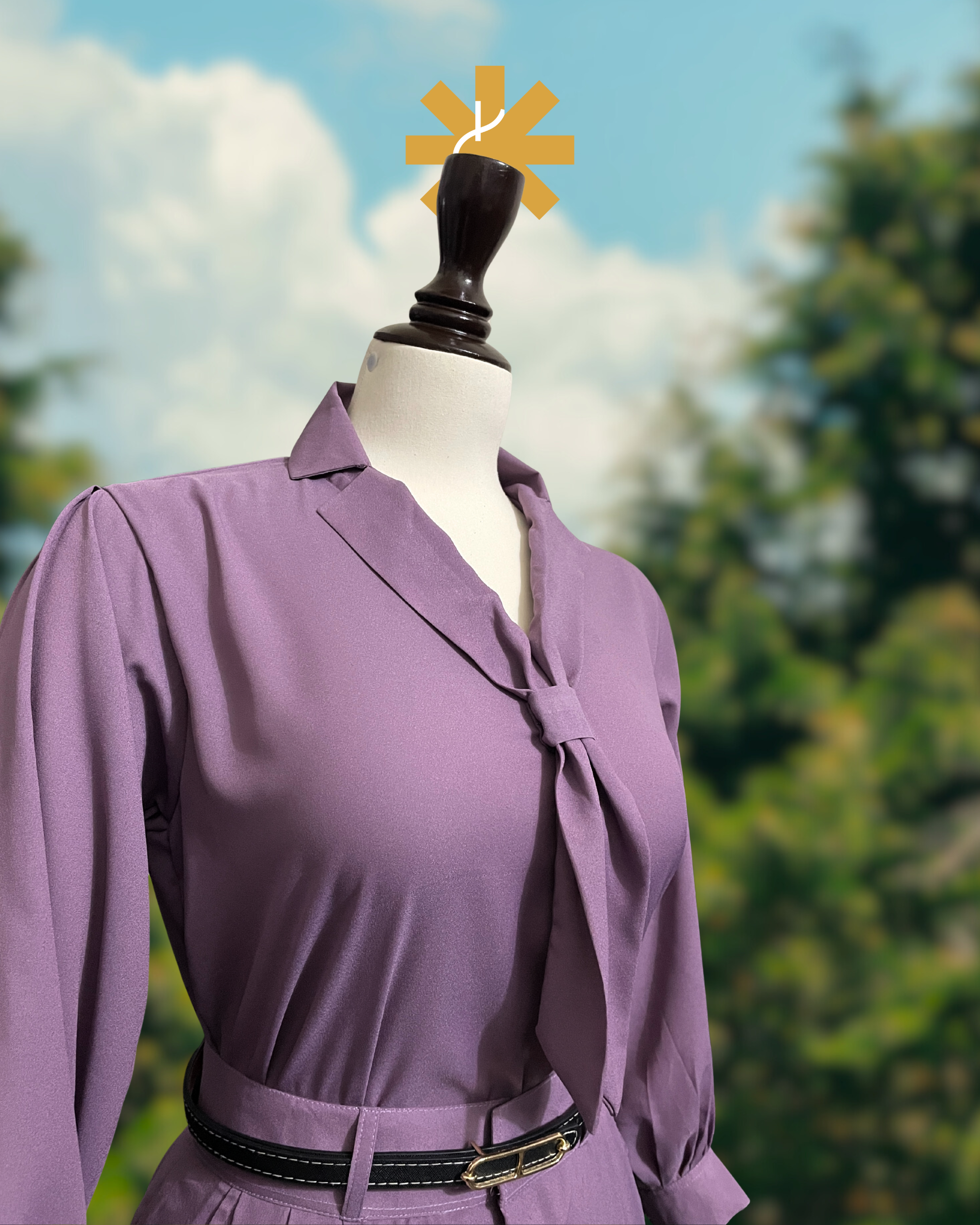 Formal Skirt Set -[3pc] - Dusty Lilac