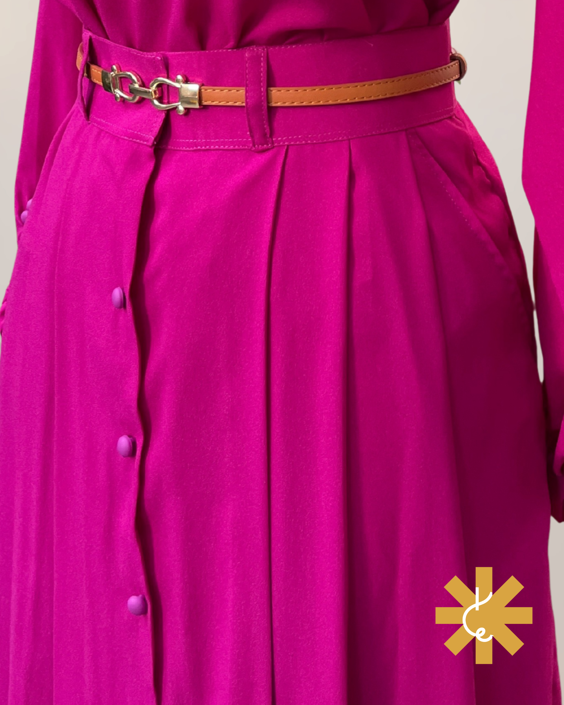 Formal Skirt - Berry Pink