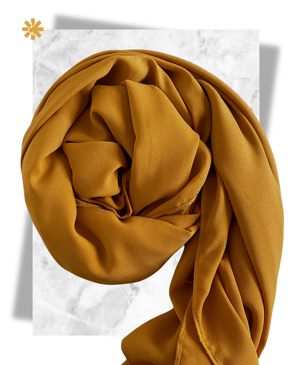 Formal Skirt Set -[3Pc]- Floral Mustard