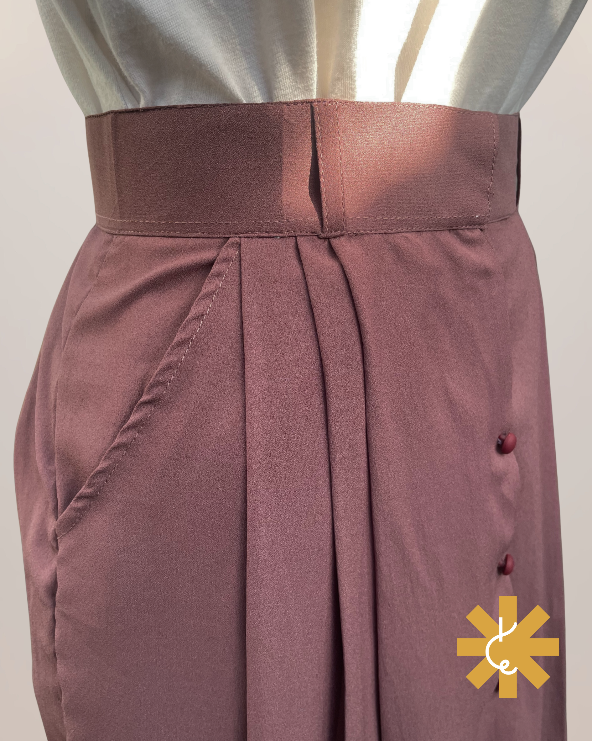 Formal Skirt - Muted Rose