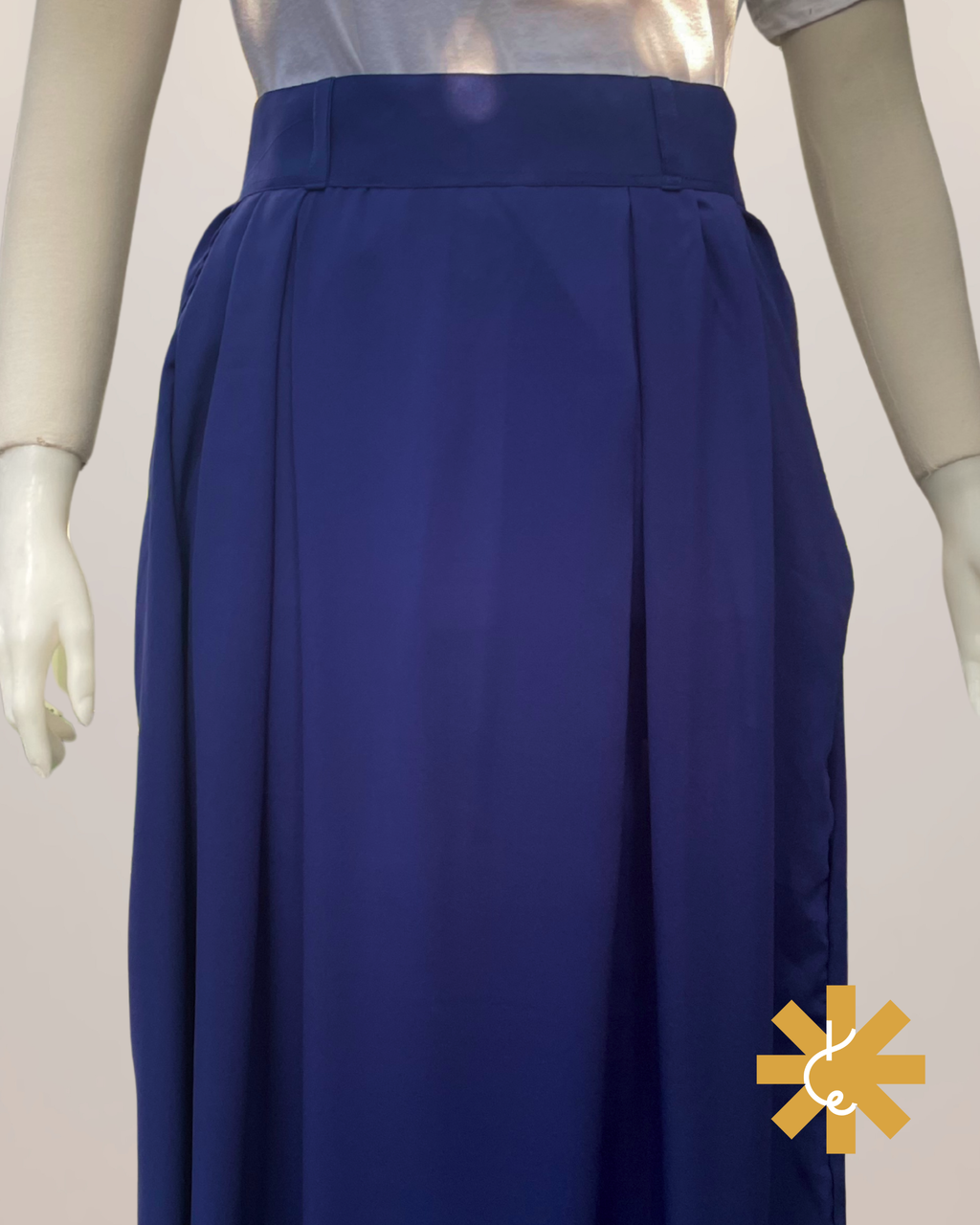 Formal Skirt Set -[3pc]- Navy Blue