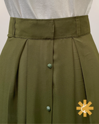 Formal Skirt Set -[3pc]- Olive Green