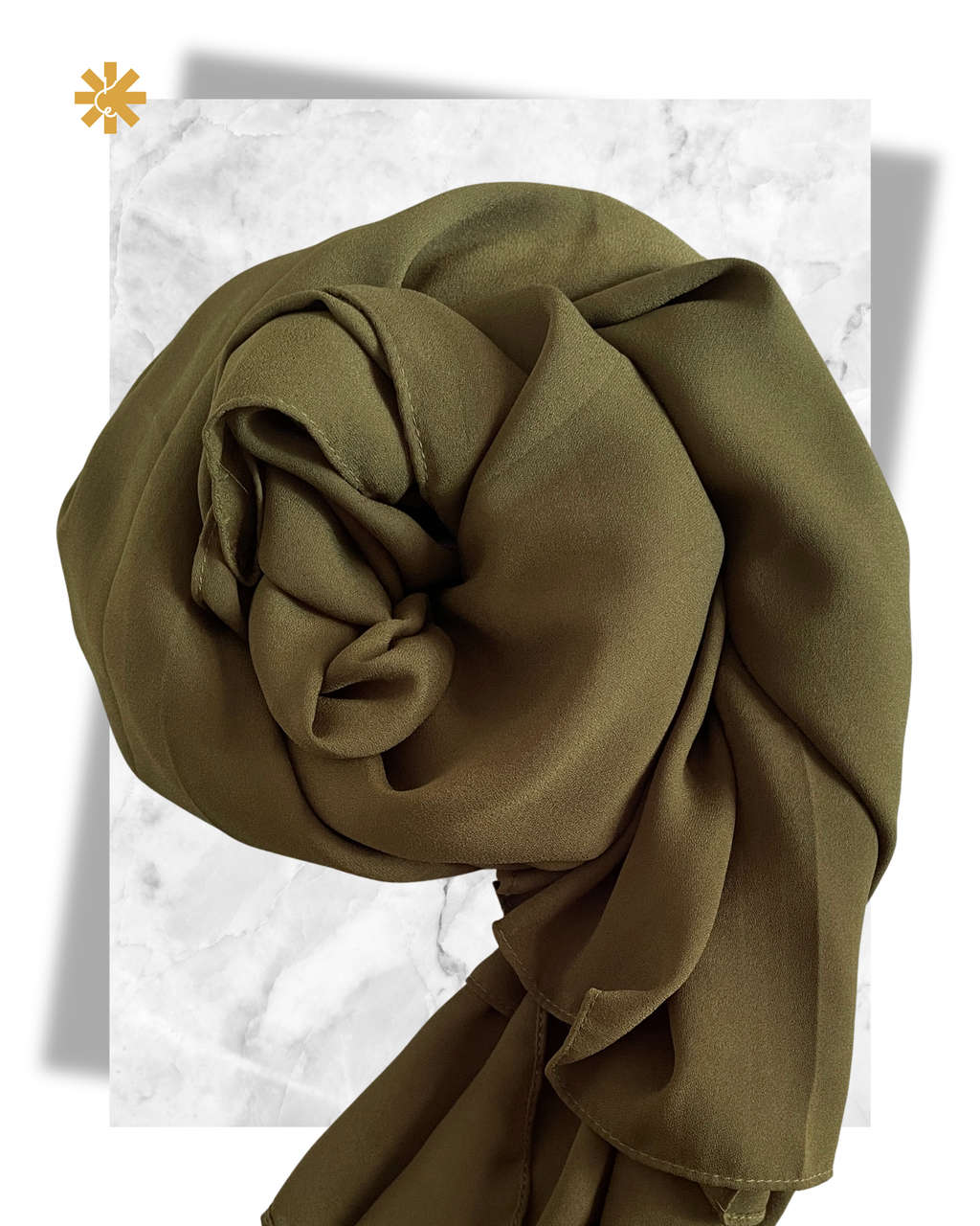 Formal Skirt Set -[3pc]- Olive Green