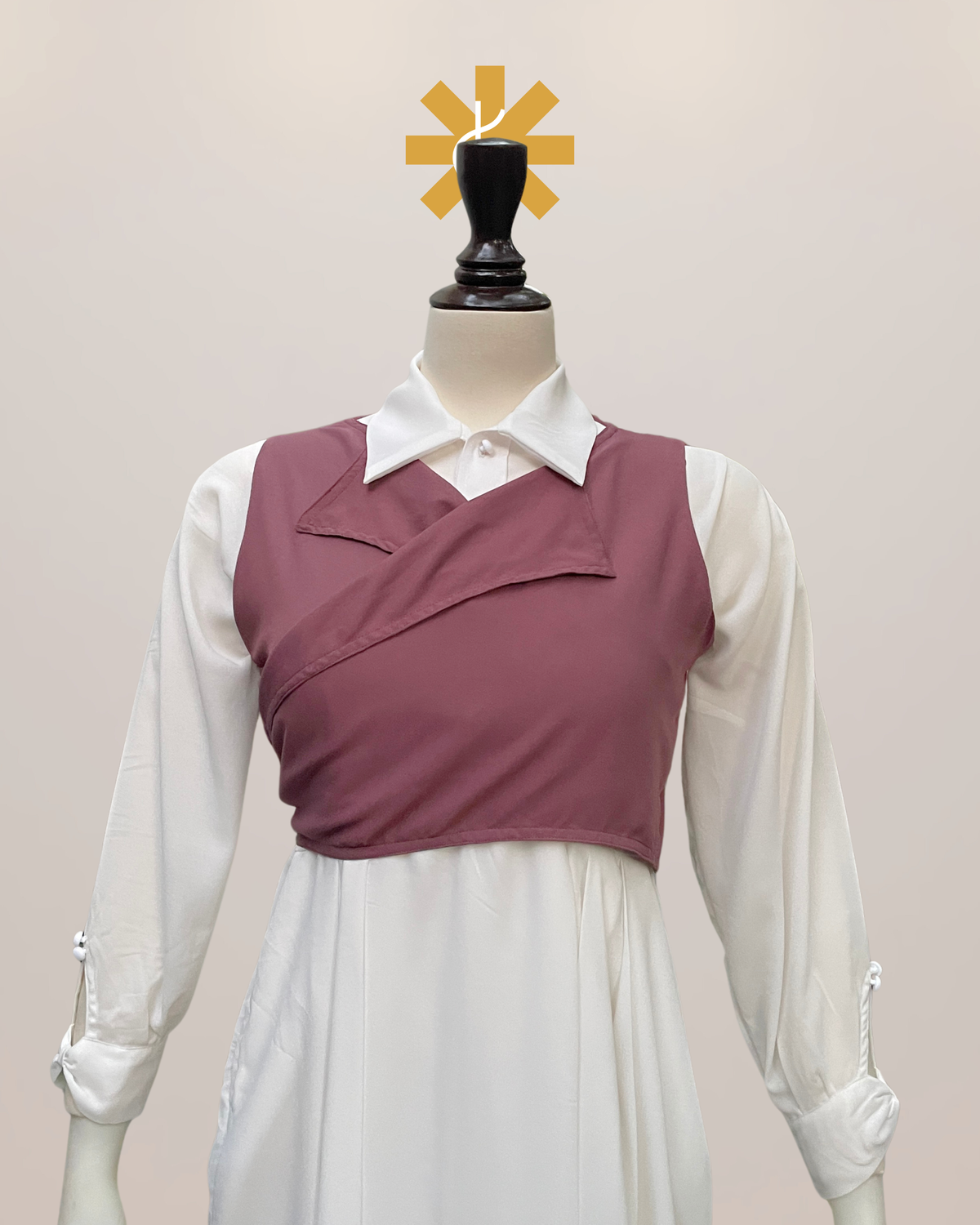 Tie-Back Crop Jacket & Maxi Duo - 2pc