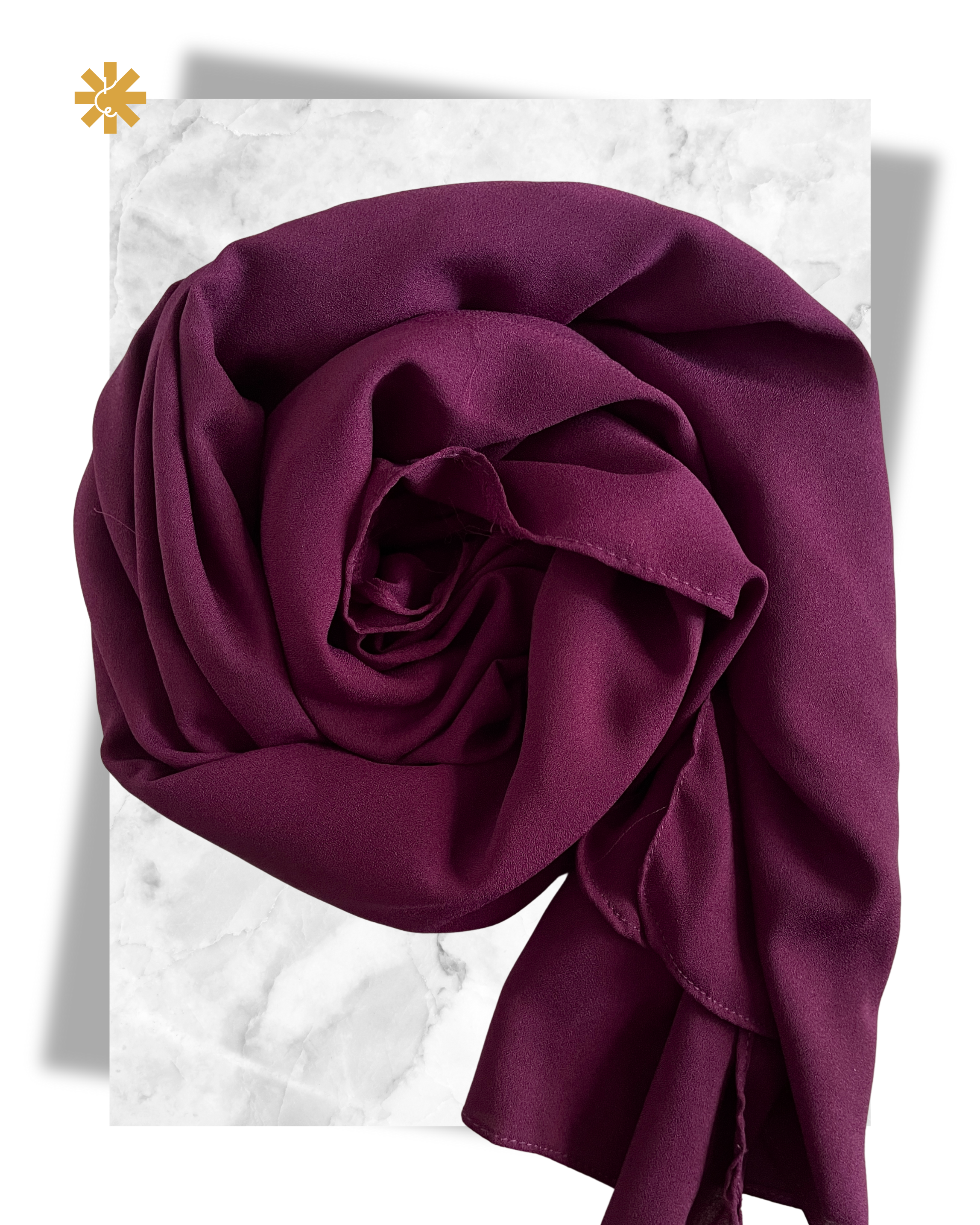Hijab - Plum Purple