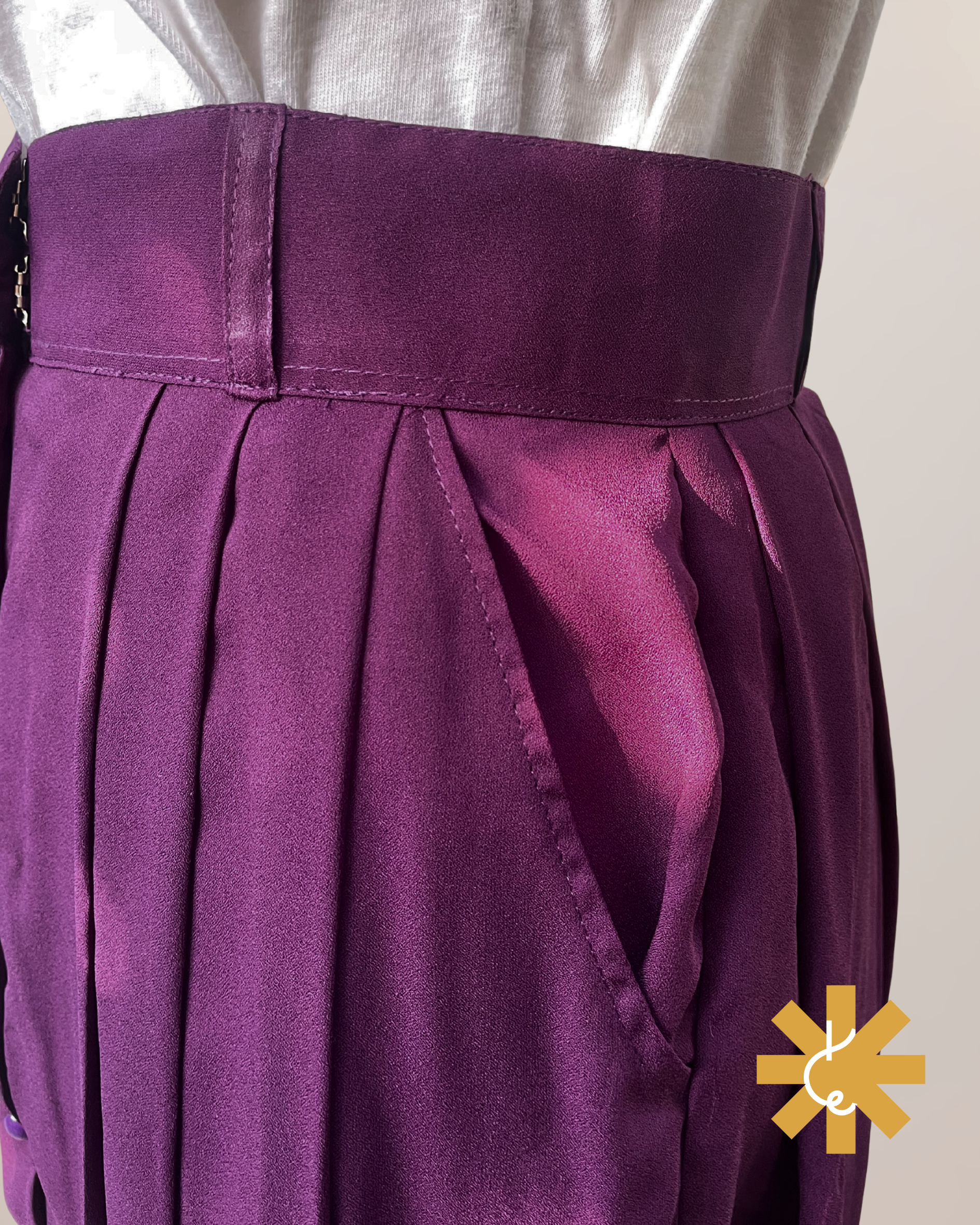 Formal Skirt - Plum Purple