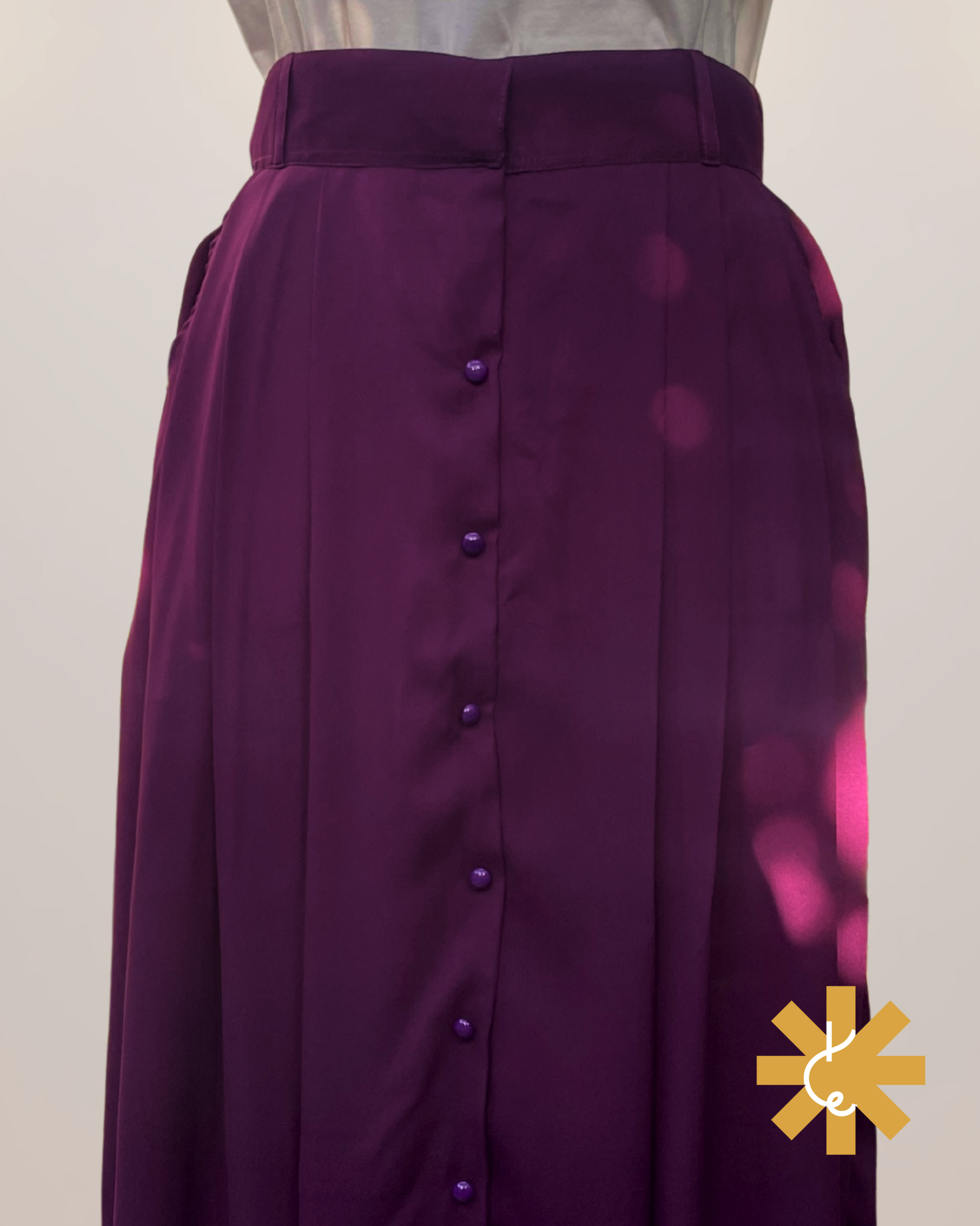 Formal Skirt - Plum Purple