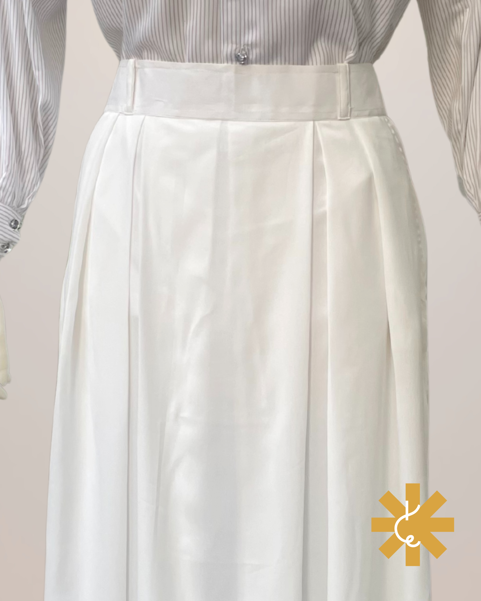 Formal Skirt Set -[3pc]- Cloud White